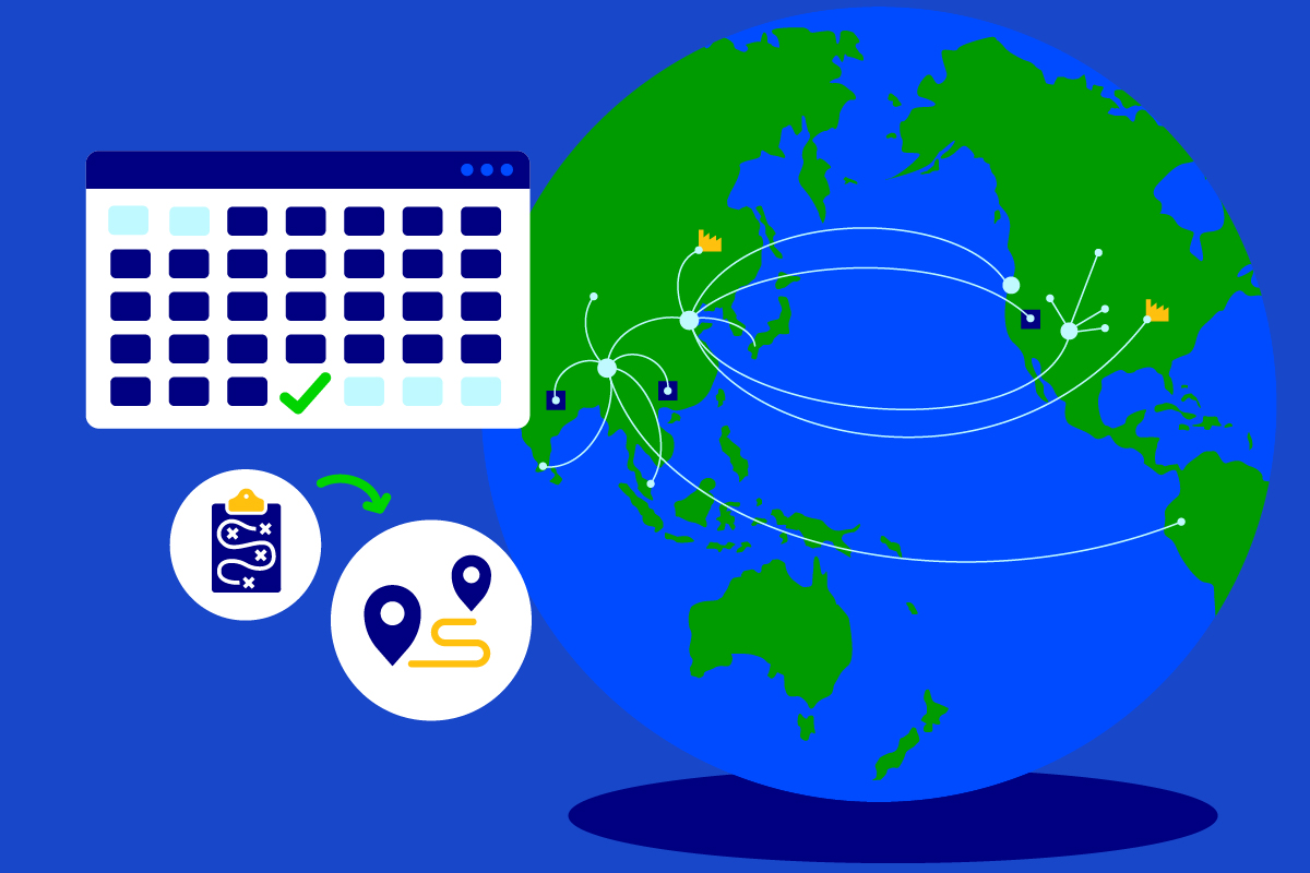 digital representation of supply chain network