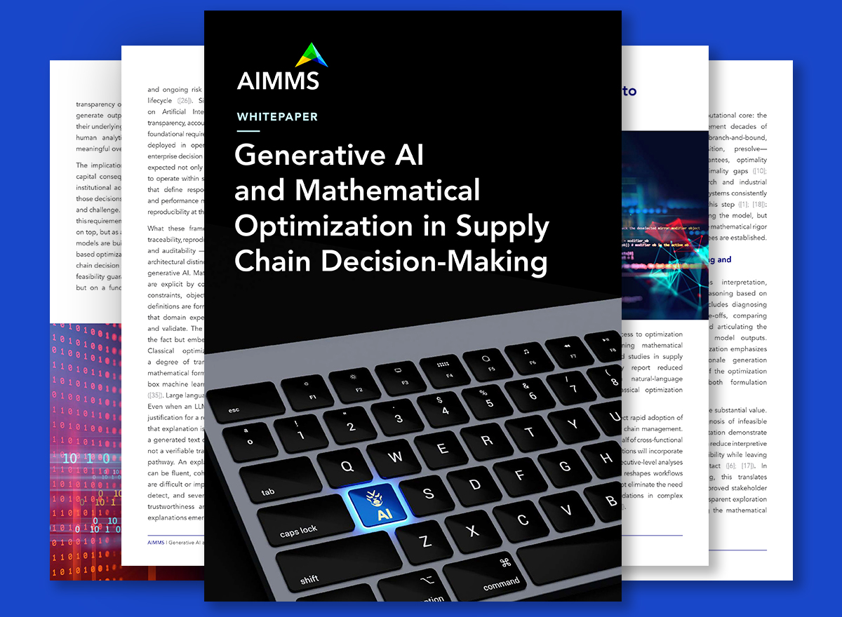 Generative AI and Mathematical Optimization