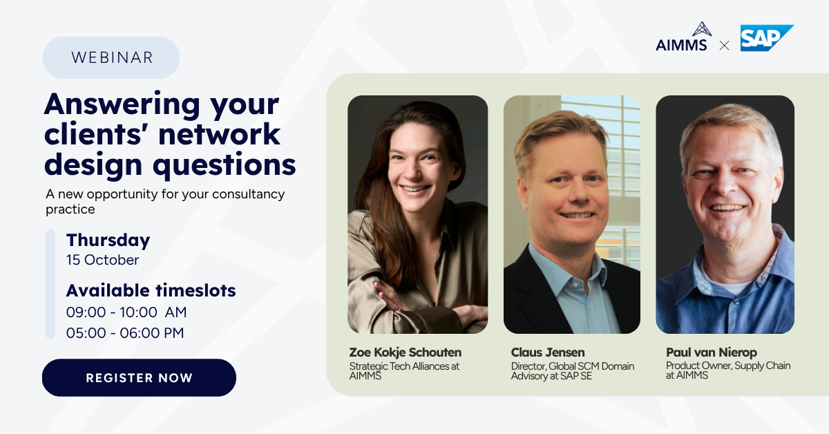 SAP and AIMMS webinar for IBP consultants